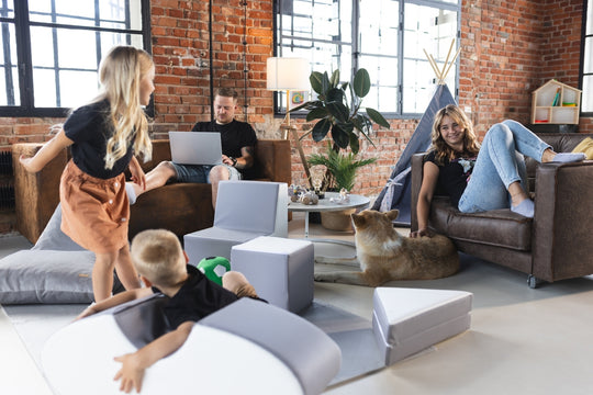 Kids furniture set: 2xarmchair + lounger, eco leather