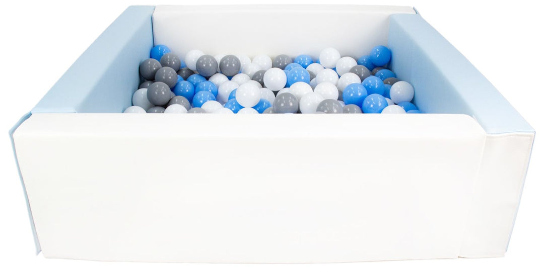 Square eco-leather ball pit with 200 balls, 5 elements