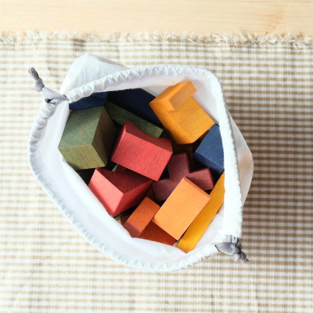 Wooden Tower Puzzle - Colorful