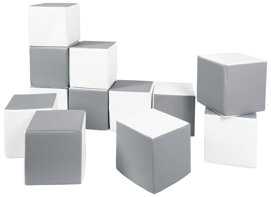 Soft Play Cubes, 12 building blocks for kids