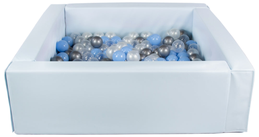 Square eco-leather ball pit with 200 balls, 5 elements