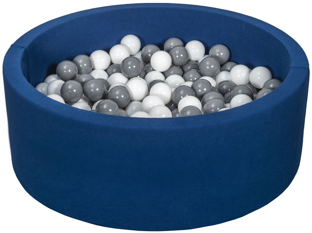 Soft Jersey ball pit with 300 balls, navy