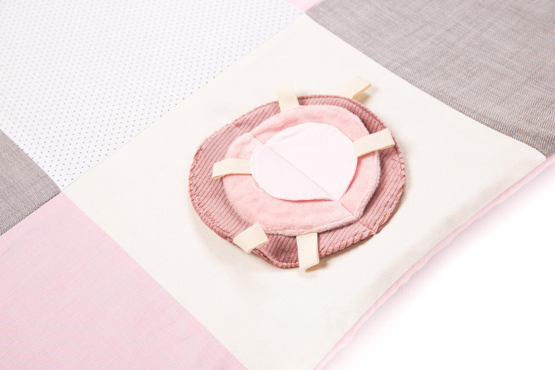 Kleine baby-activiteitenmat, 100x100 cm - Roze