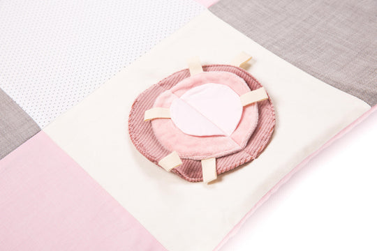 Kleine baby-activiteitenmat, 100x100 cm - Roze