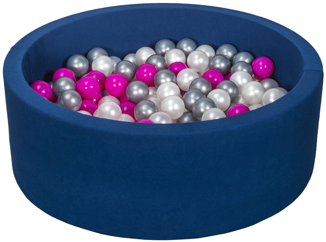 Soft Jersey ball pit with 200 balls, navy