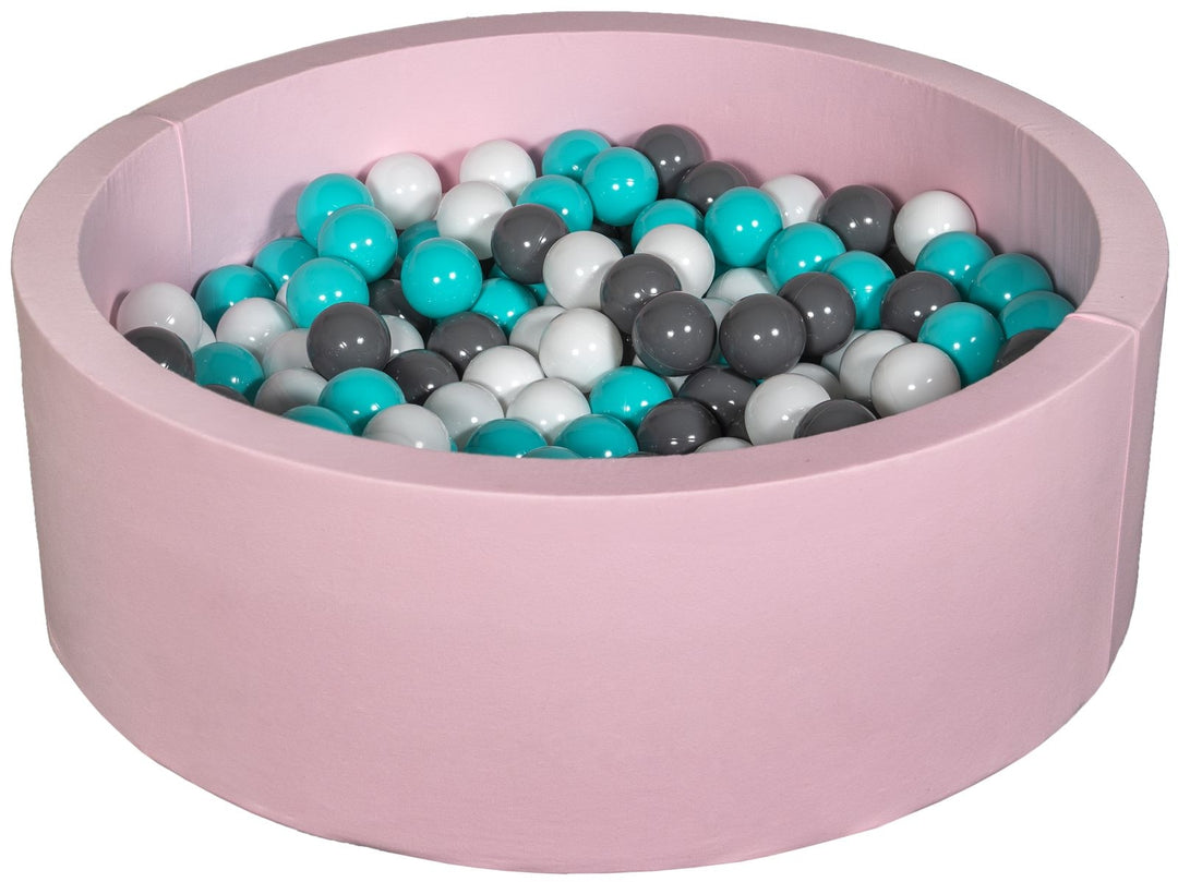 Soft Jersey ball pit with 200 balls, pink