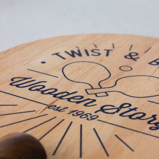 Twist & Bounce - Wooden Ping Pong Paddles