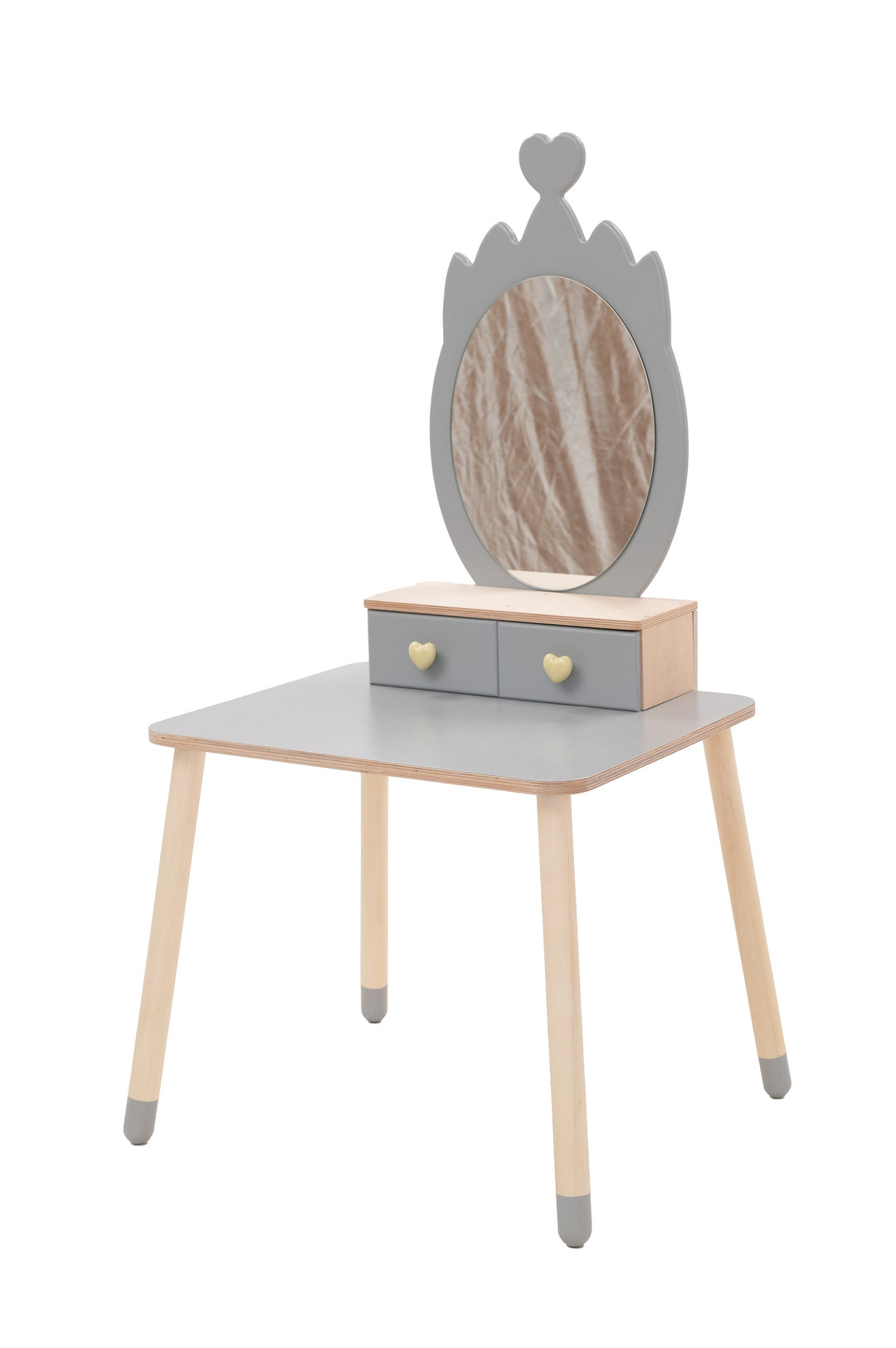 Princess Beauty Table with Mirror - Crown