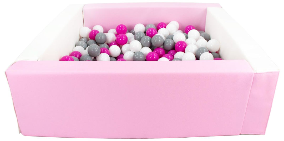 Square eco-leather ball pit with 300 balls, 5 elements