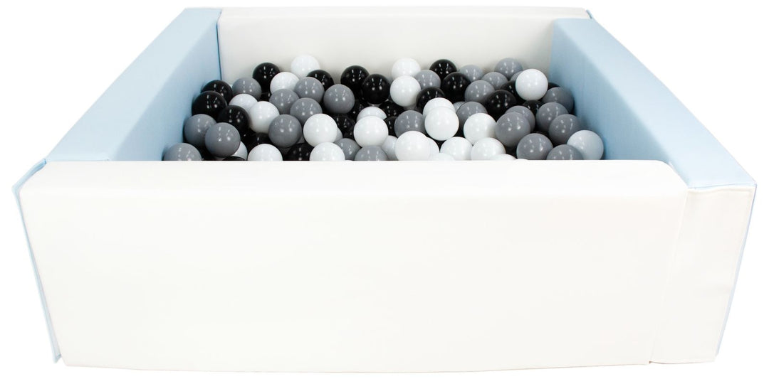 Square eco-leather ball pit with 300 balls, 5 elements