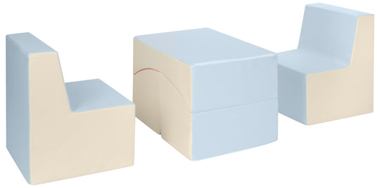 Kids furniture set: 2xarmchair + lounger, eco leather