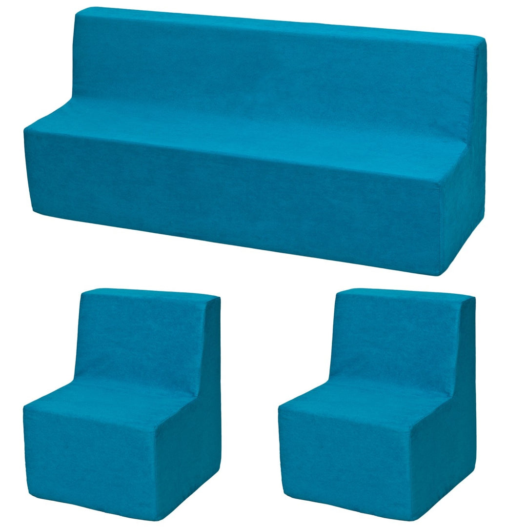 Soft Foam Furniture 3 pcs set: 2 x Chair+Sofa