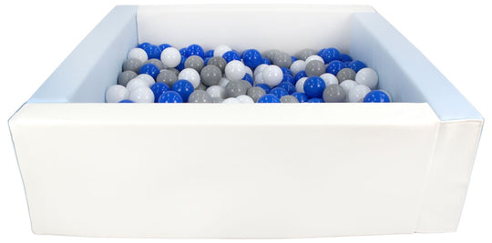 Square eco-leather ball pit with 200 balls, 5 elements