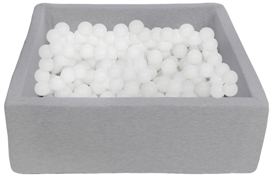 Soft Jersey ball pit with 200 balls, 90x90 cm