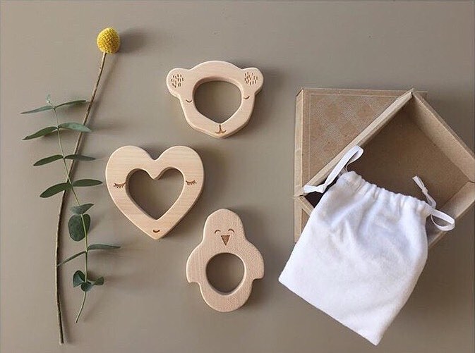 Wooden Teether - Penguin