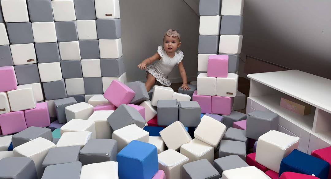 Pyramid set of 45 large foam blocks