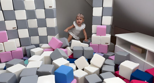 Pyramid set of 45 large foam blocks