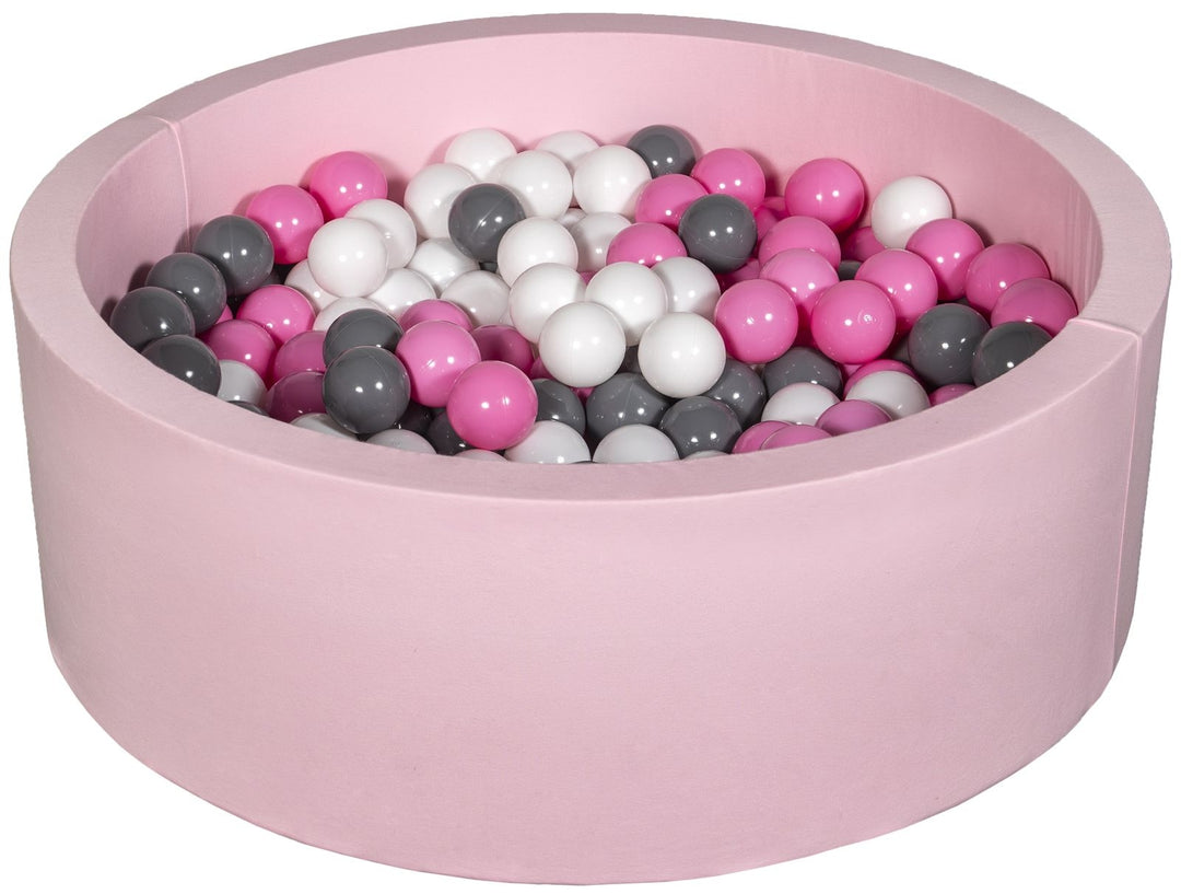 Soft Jersey ball pit with 300 balls, pink
