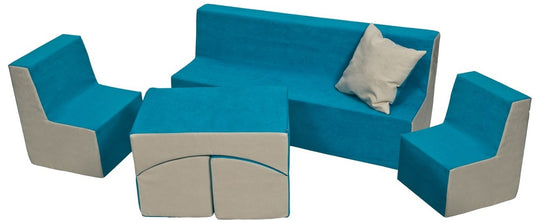 Soft Foam Furniture 4 psc set: 2x Chair+Sofa+Coach