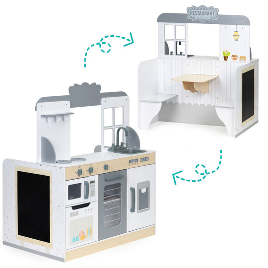 Houten Restaurant & Keuken 2-in-1 