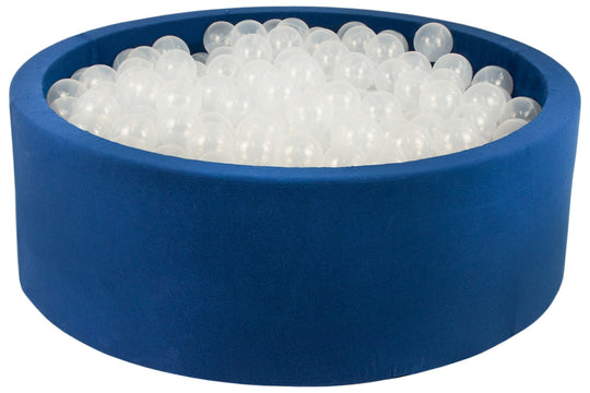 Soft Jersey ball pit with 450 balls, navy