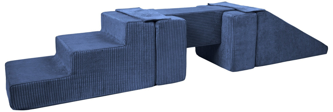 Footbridge + slide set of 5 large foam blocks