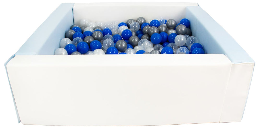 Square eco-leather ball pit with 300 balls, 5 elements