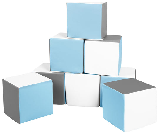 Soft Play Cubes, 8 building blocks for kids