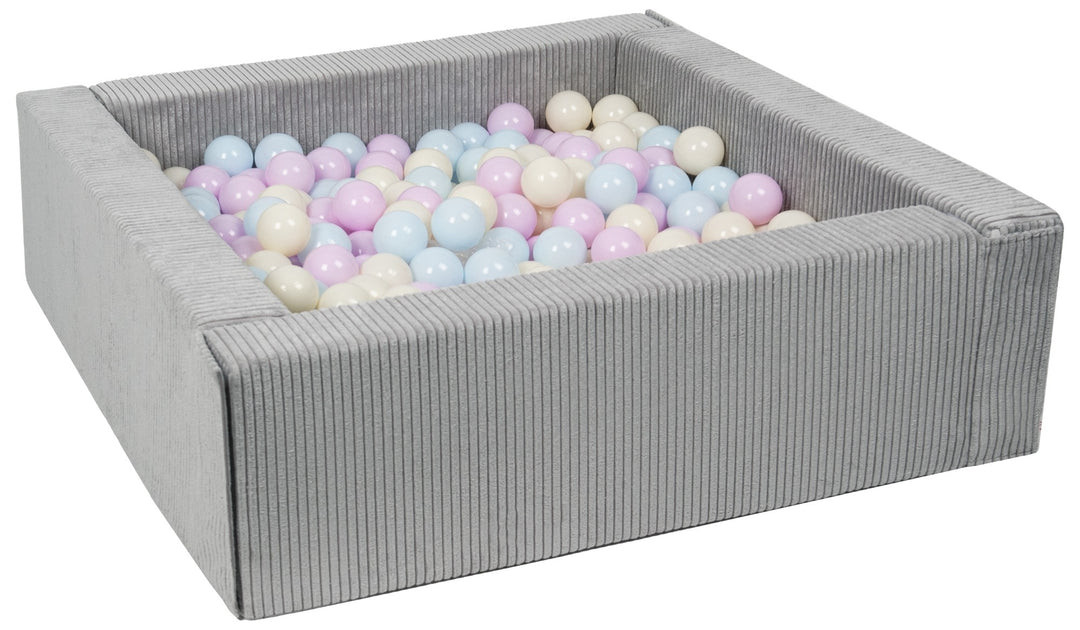 Square eco-leather ball pit with 300 balls, 5 elements