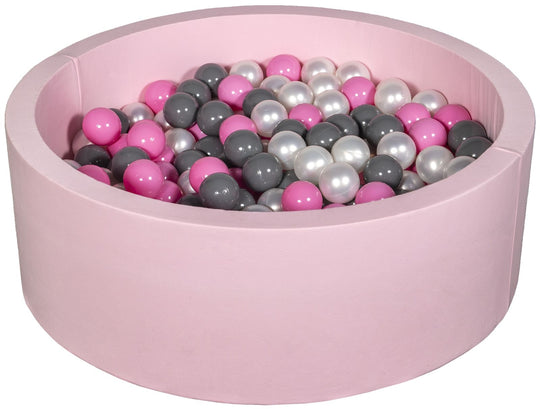 Soft Jersey ball pit with 300 balls, pink