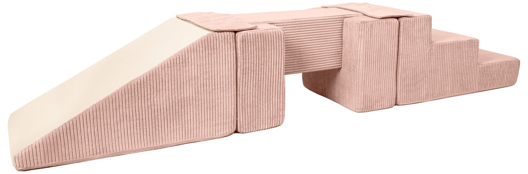 Footbridge + slide set of 5 large foam blocks