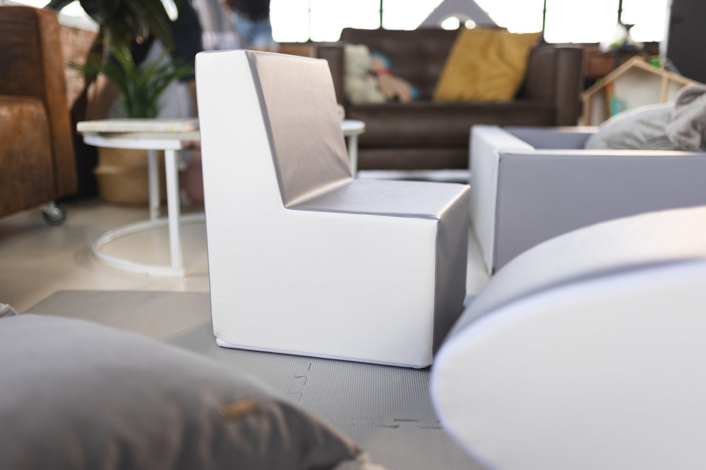 Kids furniture set: 2xarmchair + lounger, eco leather