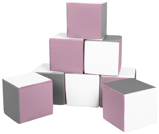 Soft Play Cubes, 8 building blocks for kids