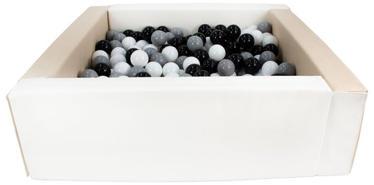 Square eco-leather ball pit with 300 balls, 5 elements