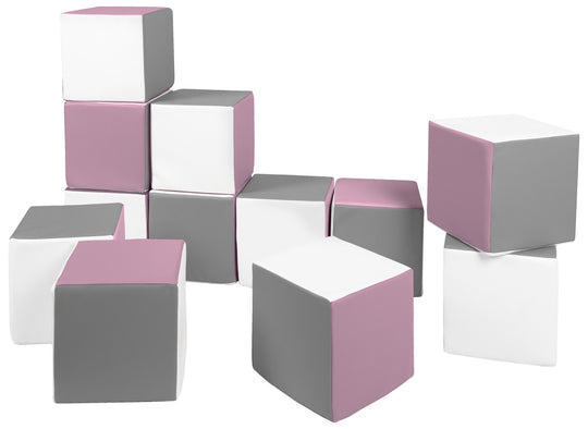 Soft Play Cubes, 12 building blocks for kids