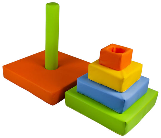Pyramid set of 6 large foam blocks