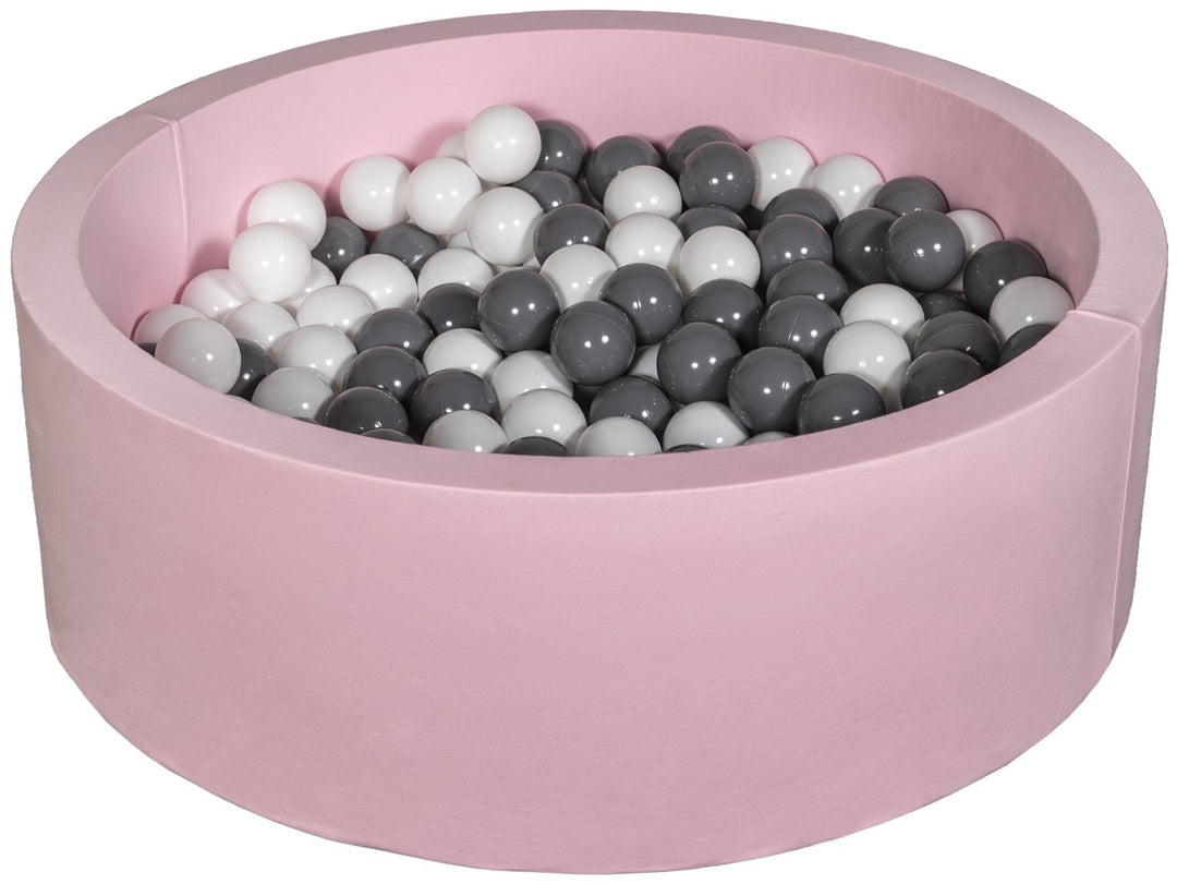 Soft Jersey ball pit with 200 balls, pink
