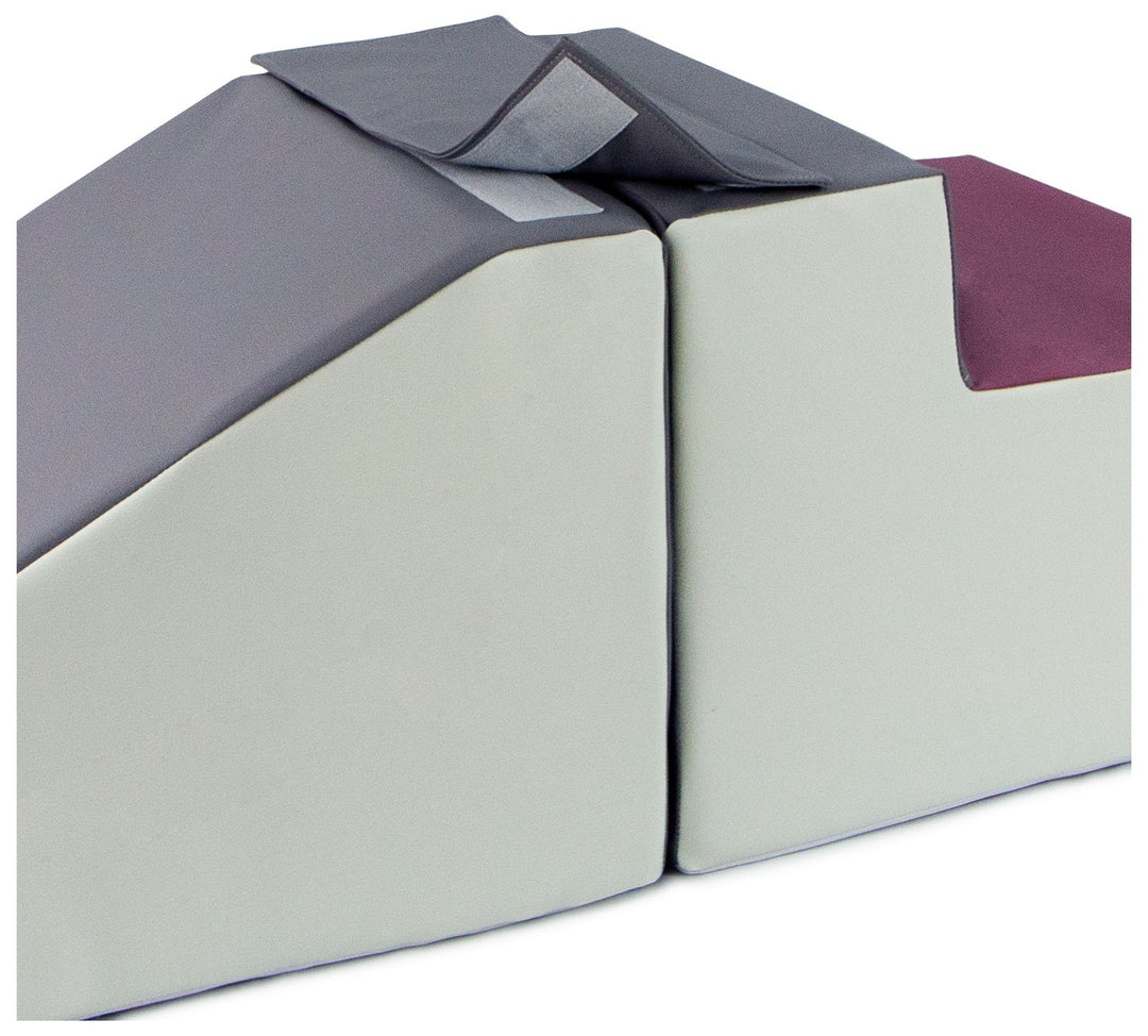 Slide + steps set of 2 large foam blocks