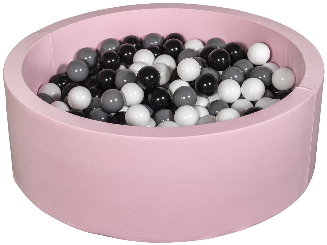 Soft Jersey ball pit with 300 balls, pink