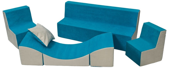 Soft Foam Furniture 4 psc set: 2x Chair+Sofa+Coach