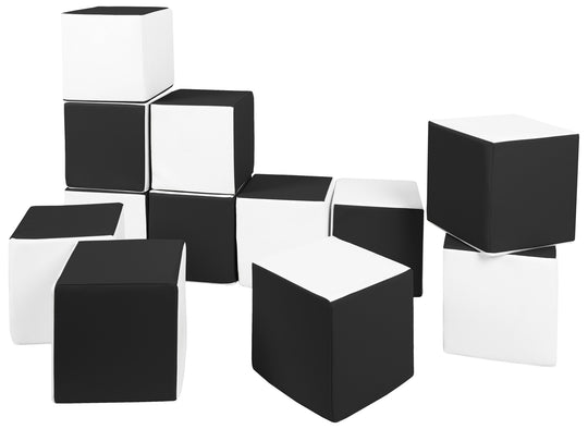 Soft Play Cubes, 12 building blocks for kids