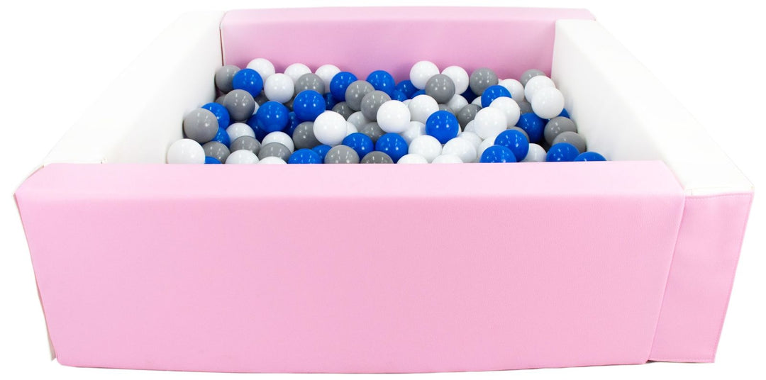 Square eco-leather ball pit with 300 balls, 5 elements