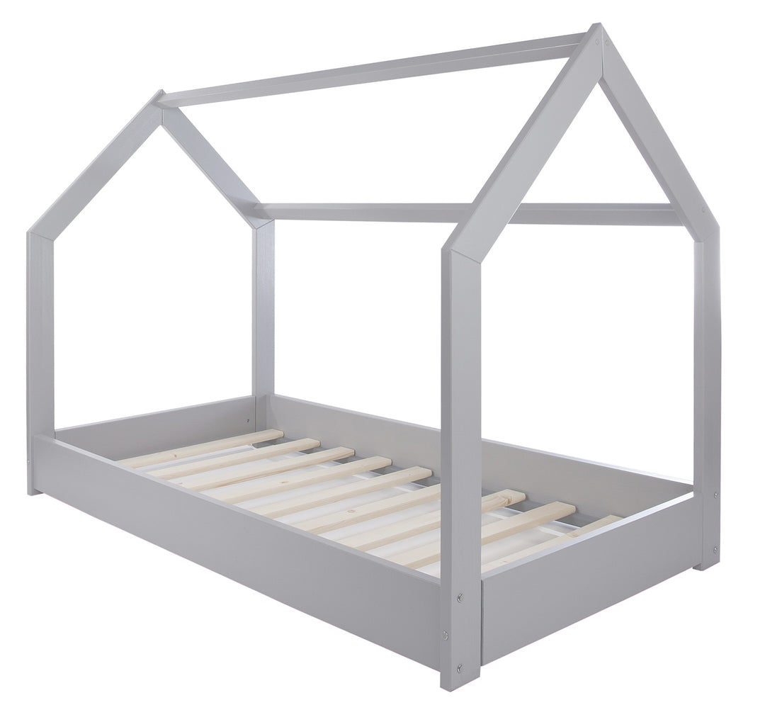 Wooden house bed 160x80cm without barriers