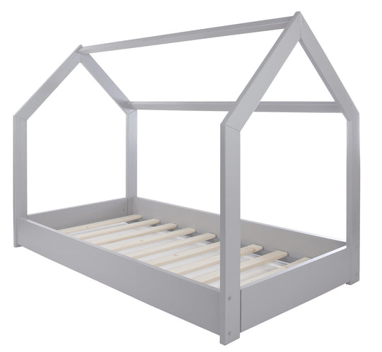 Wooden house bed 160x80cm without barriers