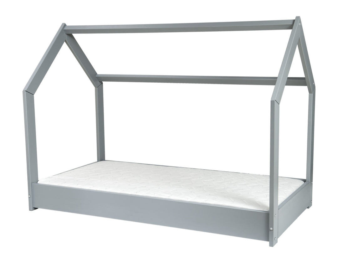 Wooden house bed 160x80cm + ECO mattress