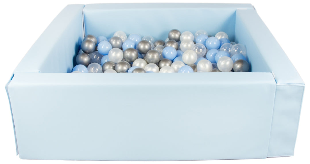 Square eco-leather ball pit with 300 balls, 5 elements
