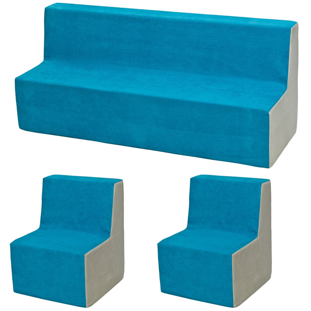 Soft Foam Furniture 3 pcs set: 2 x Chair+Sofa