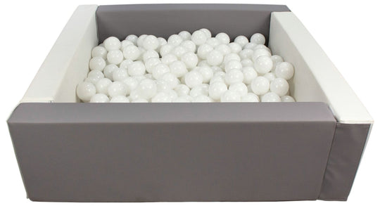 Square eco-leather ball pit with 300 balls, 5 elements