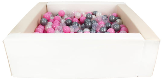 Square eco-leather ball pit with 300 balls, 5 elements