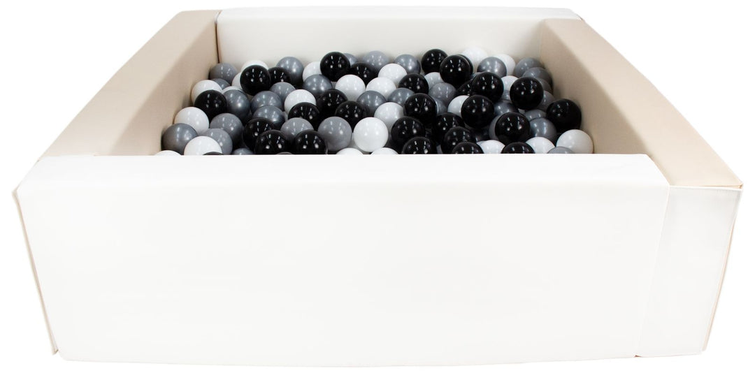 Square eco-leather ball pit with 300 balls, 5 elements